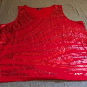Red sparkly top